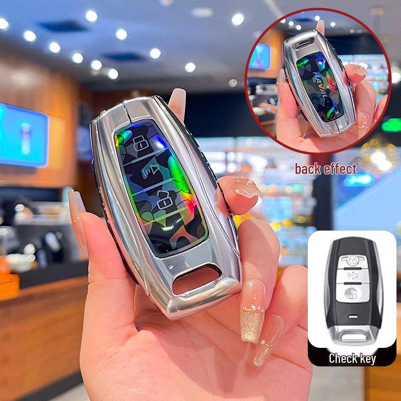 Compatible Metal Buckle Key Cover for Great Wall Haval: H2S, M6, F5, F7X, Big Dog, Divine Beast, Fierce Dragon, Dragon Max, Owl