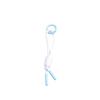 Dopamine Blue & White Woven Keychain Lanyard: Short Phone Case Pendant & Bag Ornament