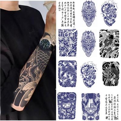 Bloesem Arm Sap Tattoo Sticker Semi Permanent Bloesem Waterdicht Koi Arm Geen Geen G4T7