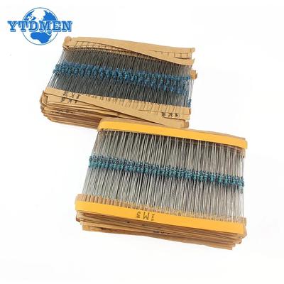 2600PCS 130 Values 1/6W Resistencias Electronica Kit, 1 Ohm~3M Metal Film Resistors Assorted Set 1%, Diy Electronic Components