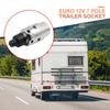 12V Towing Electric Connector Aluminium Alloy Trailer Automobile Plug Wiring Connector Adapter for Boats Caravan RV Truck