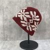 Ethnic Style Snowflake Wool Knitted Jacquard Wool Hat Women'S Literary And Artistic Face Small Headgear Thermal Ear Protection Hat
