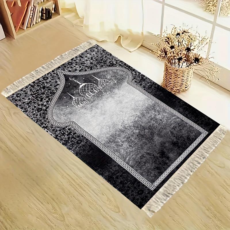 VIKAMA Взрослый коврик для намаза Складной Рамадан Мусульманский коврик для намаза Портативный коврик для намаза для помещений/улиц Декор для кабинета и прихожей 48x98cm 19x39inch