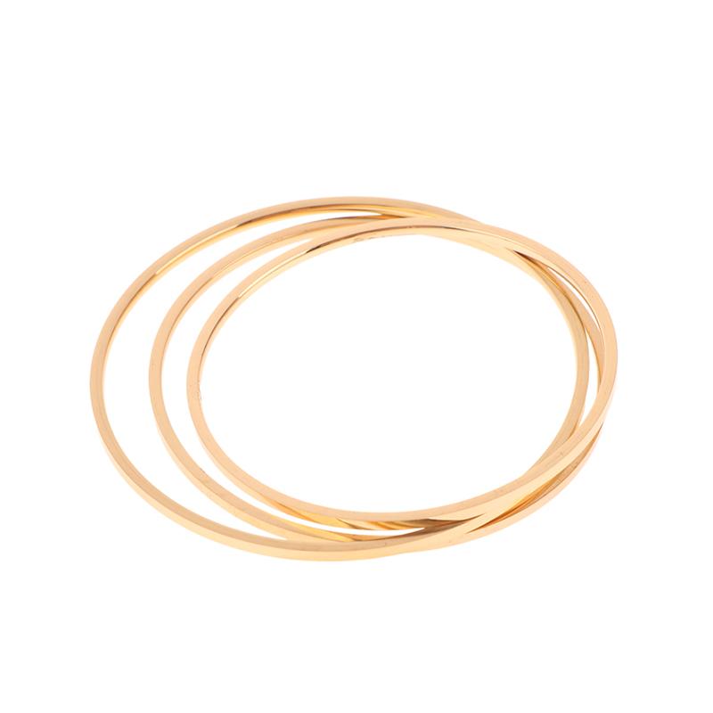 Titanium Steel Simple Plain Circle Thin Bangle For Women Vintage Bracelet Jewelry Pary Gift