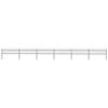 VidaXL Garden Fence with Spear-Shaped Top Steel 1070 X 60 Cm Black 277598
