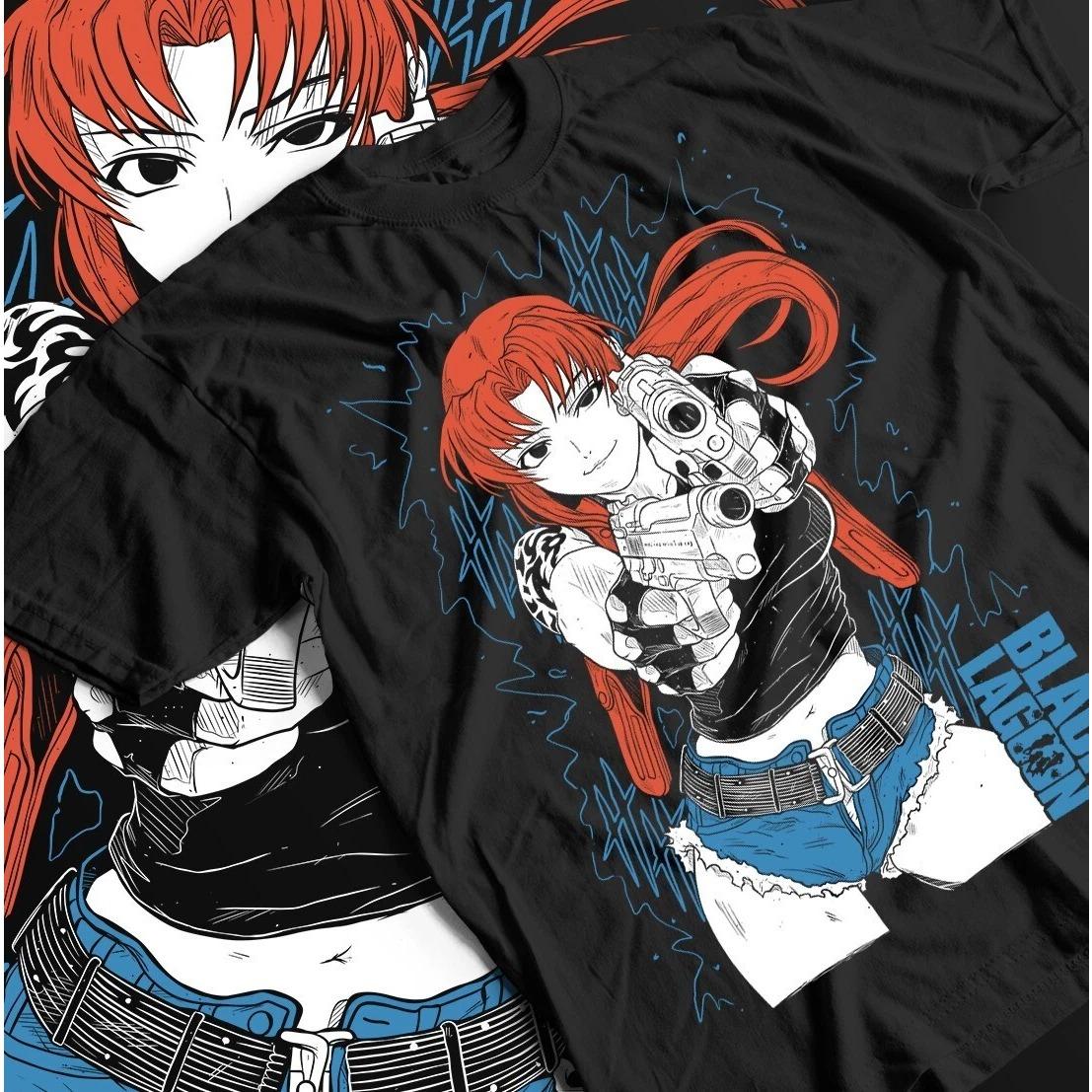 

2026 New Year Hot Selling Black Lagoon Revy Balalaika Tee Manga Eda Waifu Unisex Shirt M