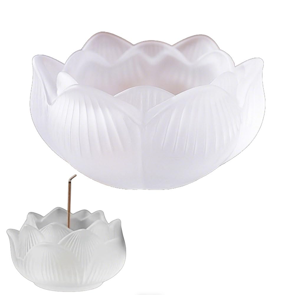 

Incense holder, lotus flower-shaped, made from lapis lazuli with nine incense holders, perfect for Buddhist altars, soothing incense burners, perfect