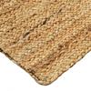 Living Room Rug In Hand-braided Jute Natural Lines 300x400