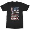 Wir sind Charlie Kirk - Adler US-Flagge Gedenk-Tribut Unisex T-Shirt