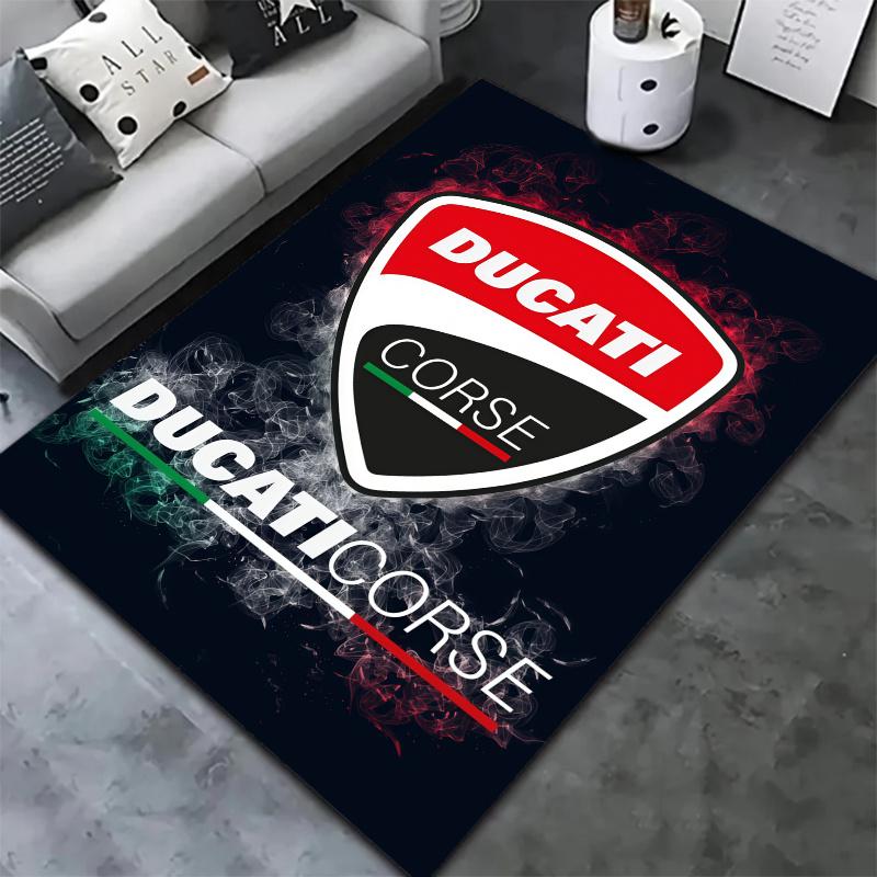 Kobercový koberec Ducati do obývacího pokoje, ložnice, domácí dekorace na pohovku, protiskluzová podložka pro dětské hraní