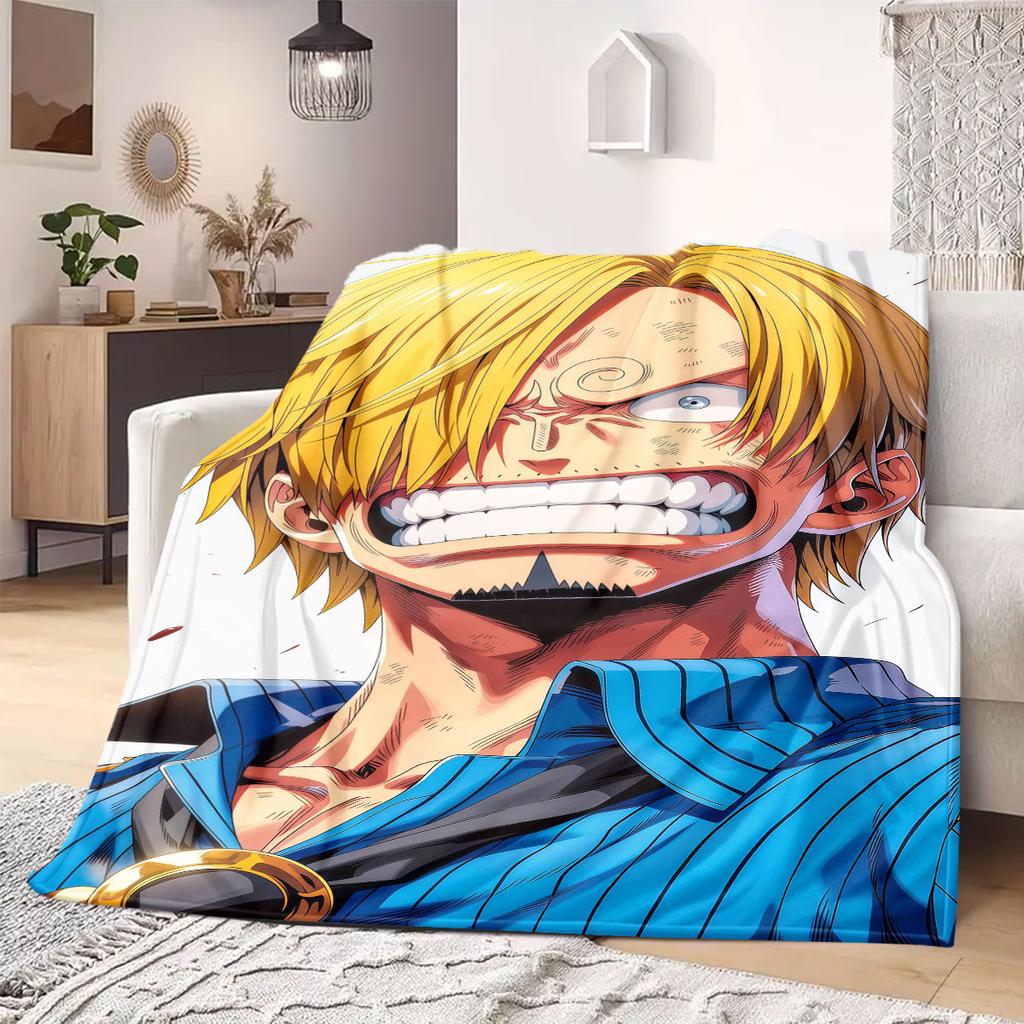 Monkey D Luffy Flannel Blanket Warm,Comfortable,Suitable for Bedrooms,Sofas,Beds,Chairs,Picnics,Travel