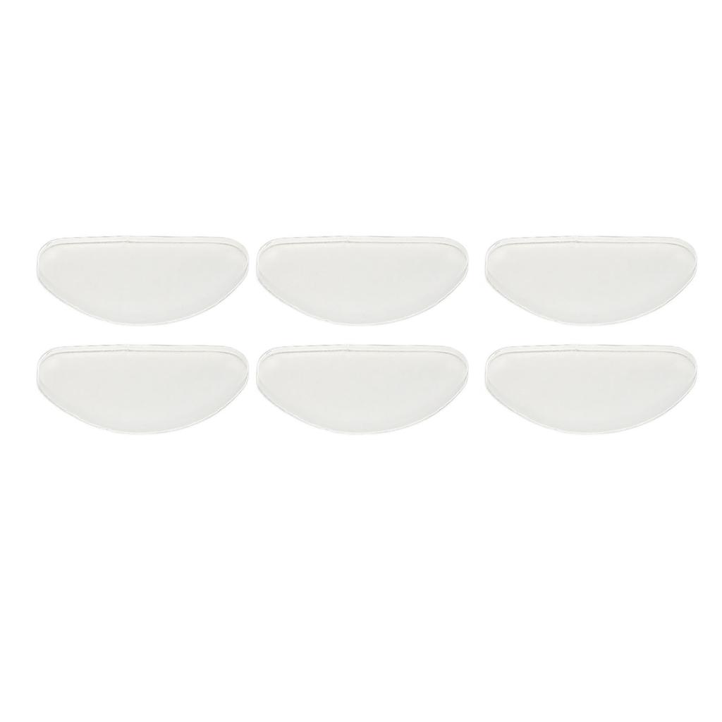 20 Pairs Silicone Eyeglass Nose Pads D Shaped Slip Resistant Adhesive Nose Cushions for All Types Glasses