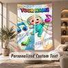 Cocomelon Tapestry, Personalized Custom Text, Wall Hanging Tapestry For Living Room Home Wall Decor