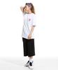 CREAM SODA LAB Lab Gray Surfer Small Logo Short Sleeve T-Shirt White Pink