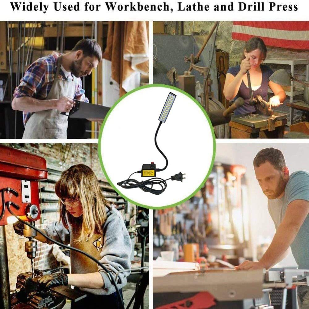 Dimmable Sewing Machine Light Universal Hose Gooseneck Work Lamp Industrial Work Light  Drill Press