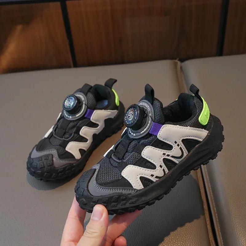 Children's Sneakers Boy Mesh Patchwork Toddlers Basketball Shoes Fashion Breathable Running Sports Shoes for Kids Girls School