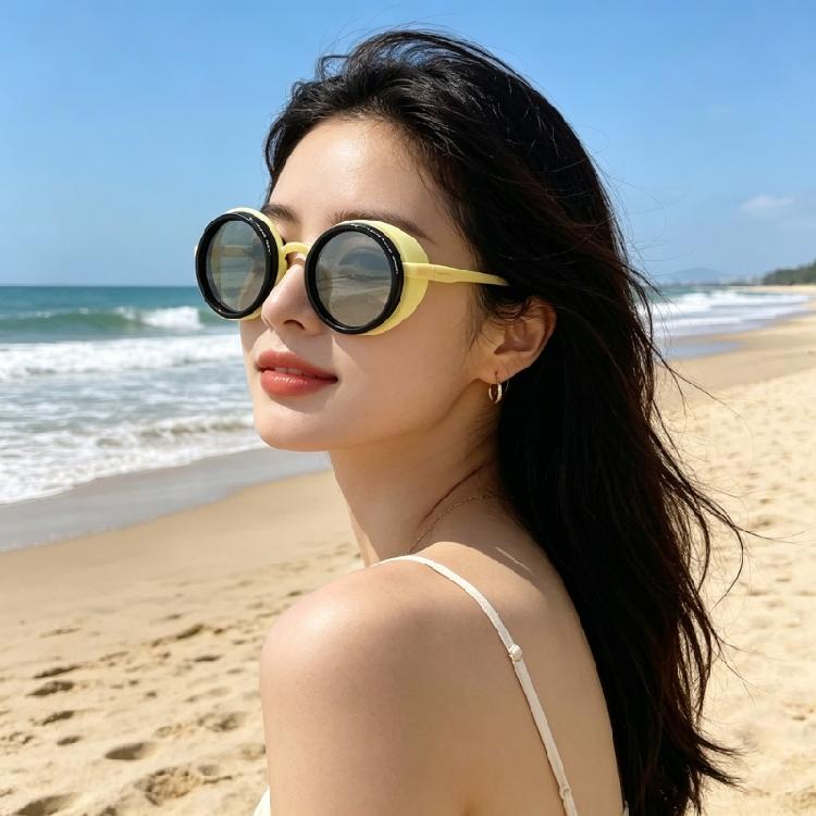 Unisex Retro Manual Dimming Sunglasses ND Adjustable Design Outdoor PC Frame Comfortable Fit
