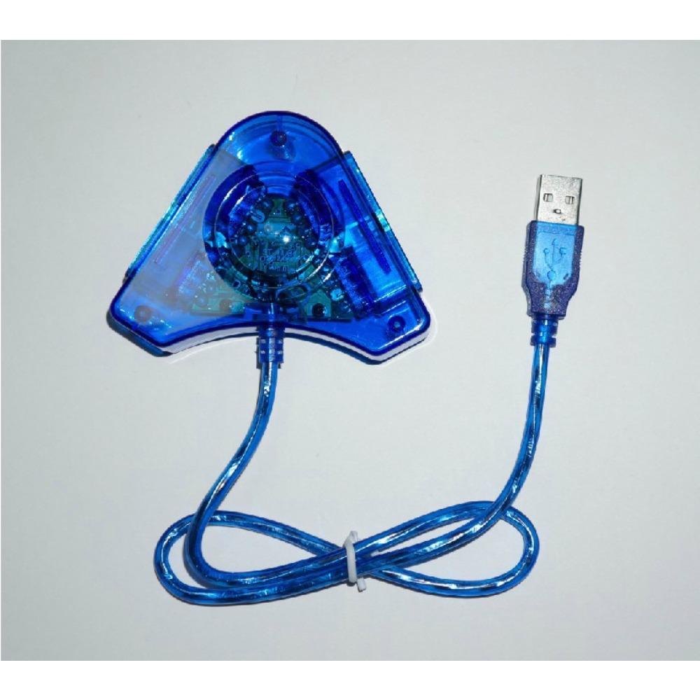 Cablu de conversie adaptor USB dublu pentru Sony PlayStation 1/2 PS One PSX Controller cu fir Gamepad Joystick la PC Laptop