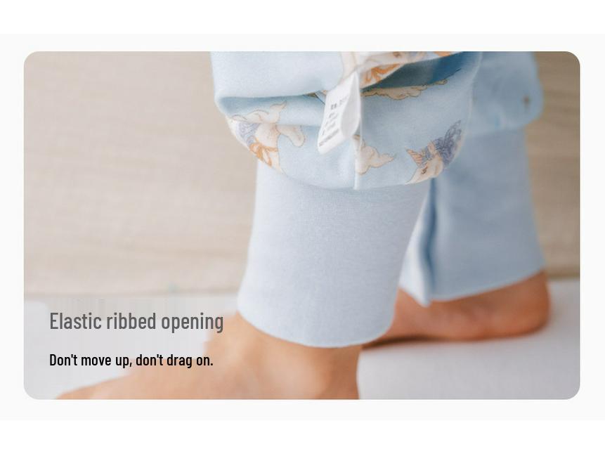 Baby A-Class Split-Leg Sleeping Bag - Spring/Autumn Cotton Jumpsuit Pajamas, Anti-Kick Design, Four Seasons Style