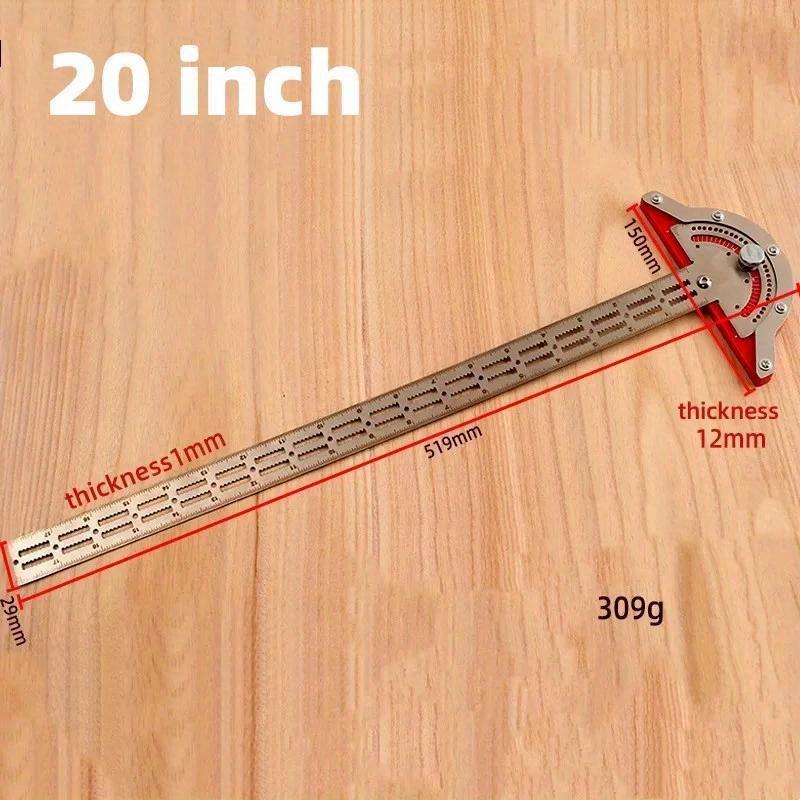 1Pc Woodworkers Ruler Stainless Steel Protractor Angle Angle Precision Carpenter Measuring Tool