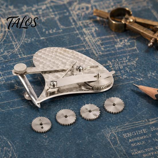 Set di Pennelli Precisione Vintage per Punti, Rotella Intercambiabile per Linee Tratteggiate, Incisore a Doppia Modalità per Disegno, Regalo per Architetto