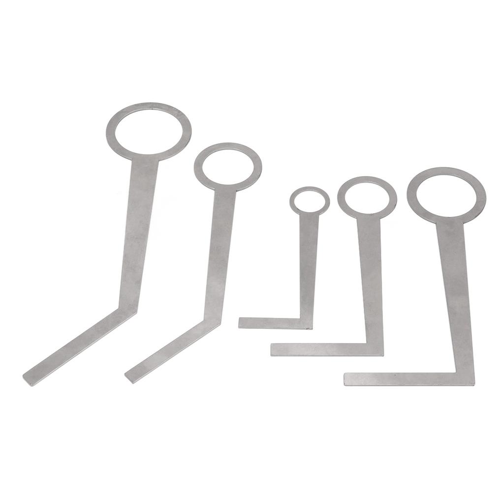 5PCS Saxophone Pad Repair Tool Lightweight Portable Metal Silver Saxophone Leveling Rings Pad