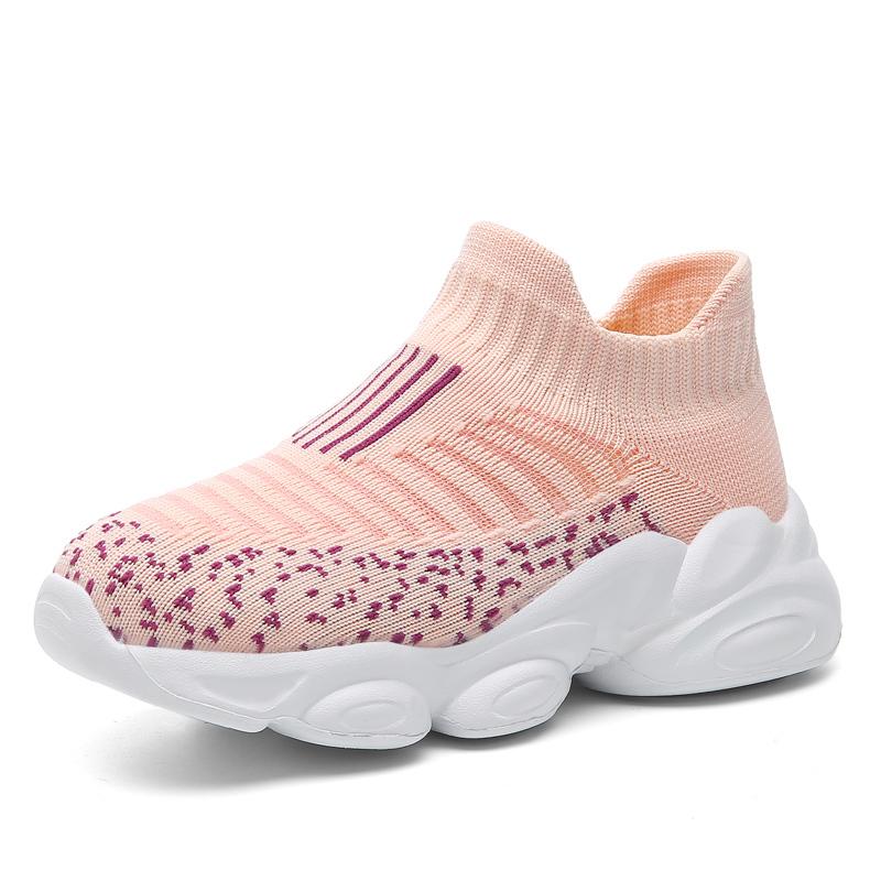 Newest Children'S Socks Shoes Breathable Lightweight Casual Running Shoes Cute Boys Girls Outdoor Nonslip Walking Sneakers