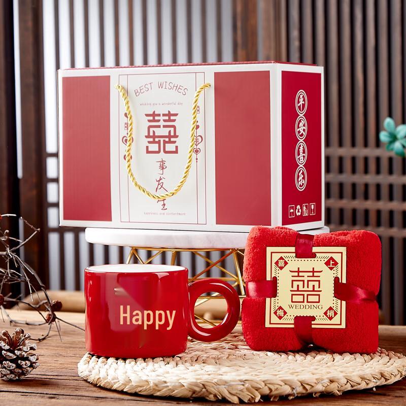 Ceramic Mug and Towel Gift Set