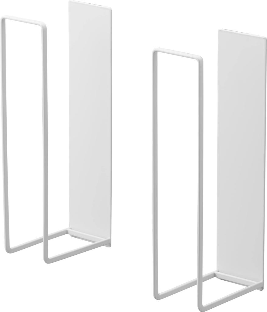 Yamazaki Tower Magnetic Cardboard Storage W7 X X for Cardboard Storage and Binding Container, White, Approx. D12.5 H30.5cm (per Piece), 3948,