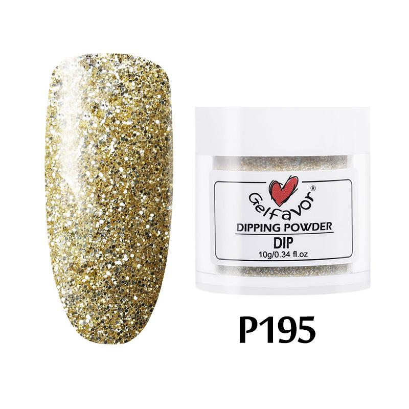 Набор пудры для ногтей ROSALIND, французский лак, голографическая пыль без лампы, сухой порошок для окунания P195