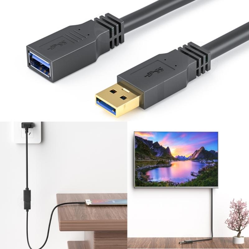 USB3.0 Verlängerungskabel Verlängerungskabel für PC, Laptop, TV, Telefon, Festplatte, Maus, Tastaturen, U-Disk Langlebiges Kunststoffmaterial