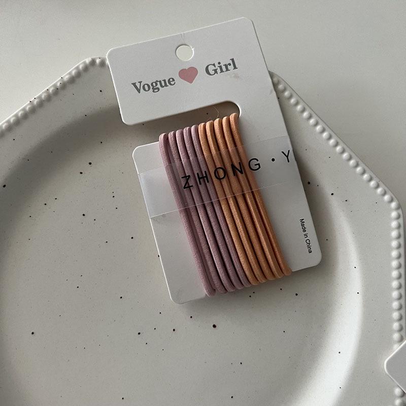 High Elastic Japanese Hair Ties for Women - Adult Style Seamless Ponytail Holders