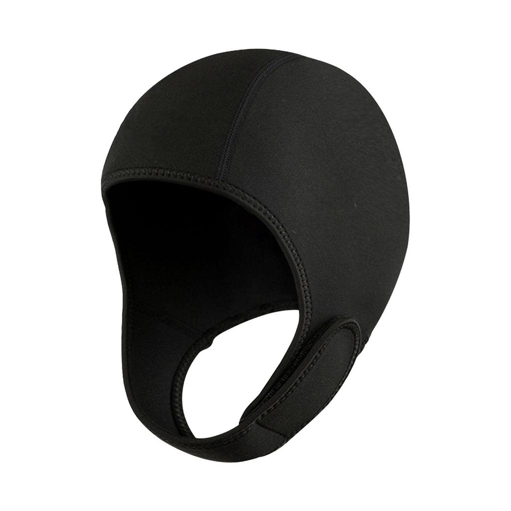 Dickly 2mm Neoprene Wetsuit Hood with Chin Diving Swimming Surfing Cap for Men and and Winter Black Strap, Hood, Cap, Women, Underwater, Snorkeling,