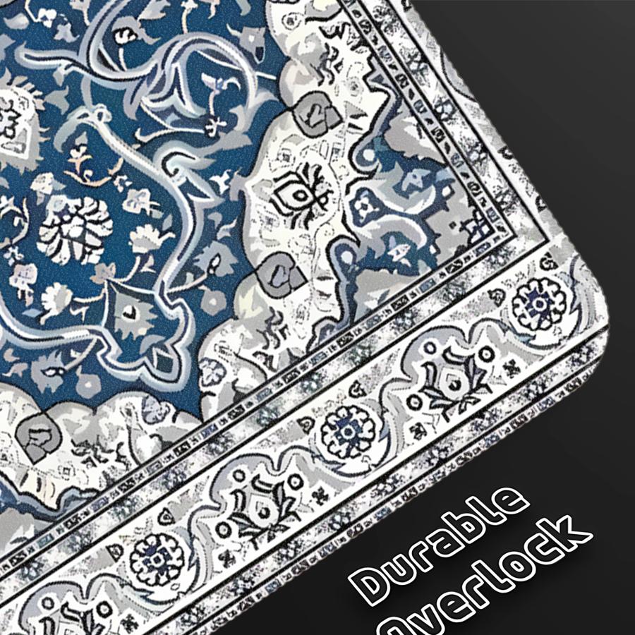 overlock Mouse Pad Desk accessories Keyboard Mouse Pad Computer Laptop Pad office Pad Game Console Pad Blue National Wind