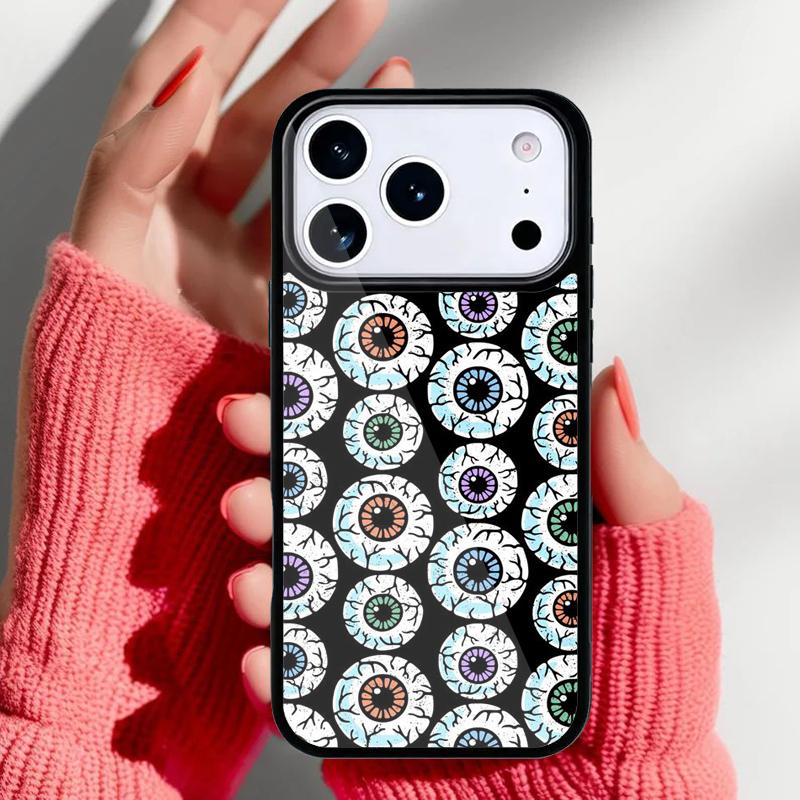 Halloween Scary Eyeball Phone Case for iPhone 17 16 15 14 13 Pro Max Back Cover for 12 11 Pro Coque