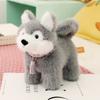 Cuter Husky Poodle Plush Dog With Tassel Necklace Decor For Kids Collection Gift