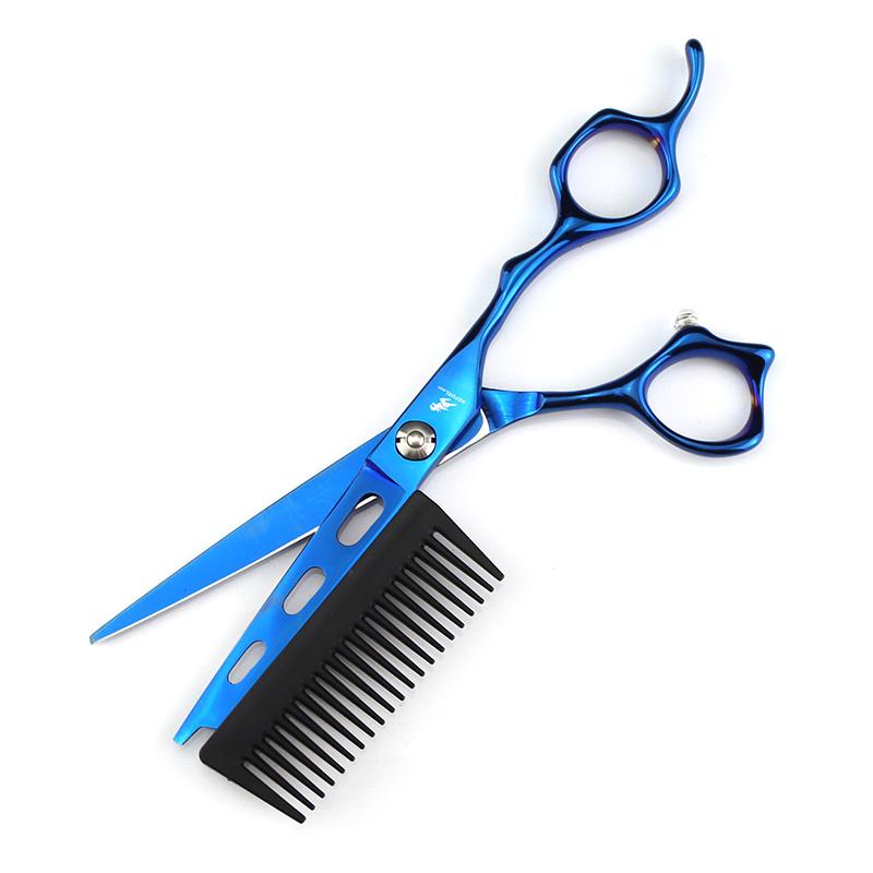 Professional Hairdressing Scissors With Detachable Comb 2 In 1 Hair Scissors Hair Cutting Scissors With Comb 6Inch