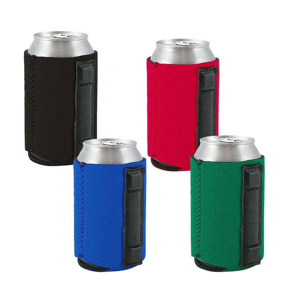 Reusable Can Cooler Insulated Sleeve Neoprene Bottle Sleeve Portable Drink Sleeves  BBQ