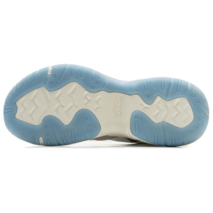 New LiNing Slip Resistant, Abrasion Resistant, Breathable Low Top Casual Shoes Unisex White Blue AGCV307-2
