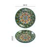 16cm Ceramic Plate Household Small Plate Fruit Plate Dessert Plate Flat Plate Bone Spit Plate