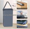 Rolling Bamboo Fabric Laundry Hamper with Detachable Wheels and Foldable Design