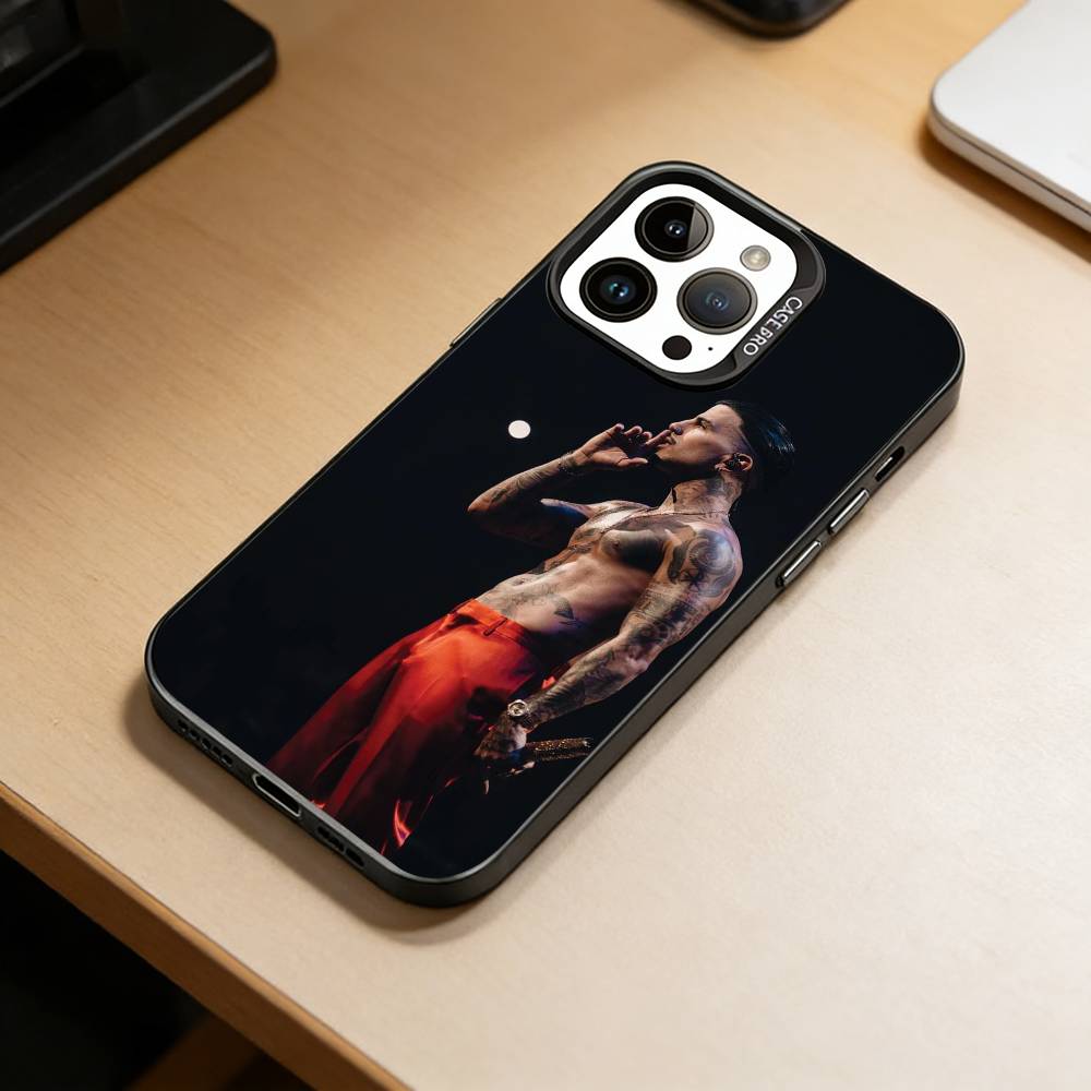 

Singer Rauw Alejandro-RA Phone Case For iPhone 17,16,15,14,13,12,11 Plus,Pro Max,XS,Colorful Silver Black Cover iPhone17promax