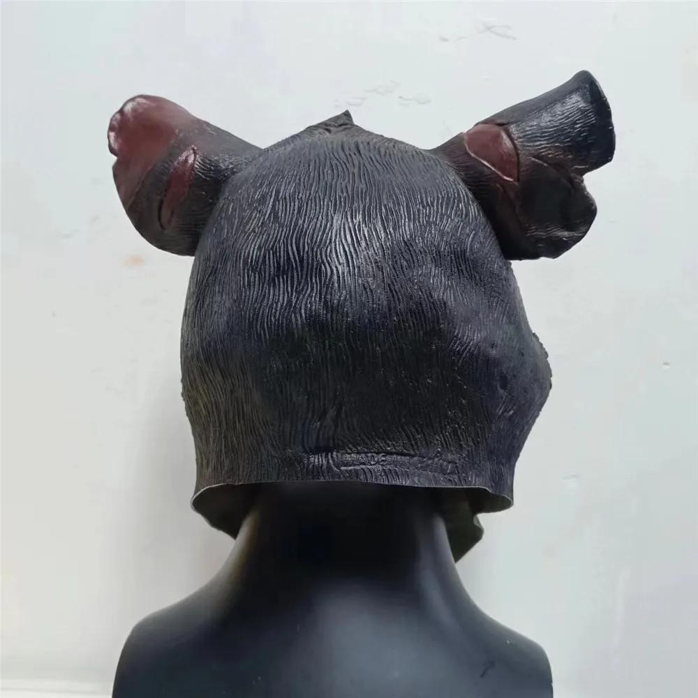 Zvířecí maska myši Latexová maska na celý obličej Cosplay Vtipná helma myši Pokrývka hlavy Halloweenská párty Kostýmové rekvizity