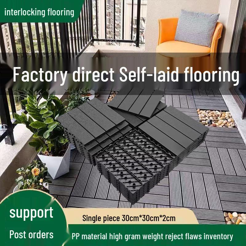 Umweltfreundliche Outdoor-Steckfliesen für Balkon, Bad, Hof, Garten und Terrasse DIY-Projekte