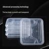 Rongandun Disposable 4-Compartment Food Container