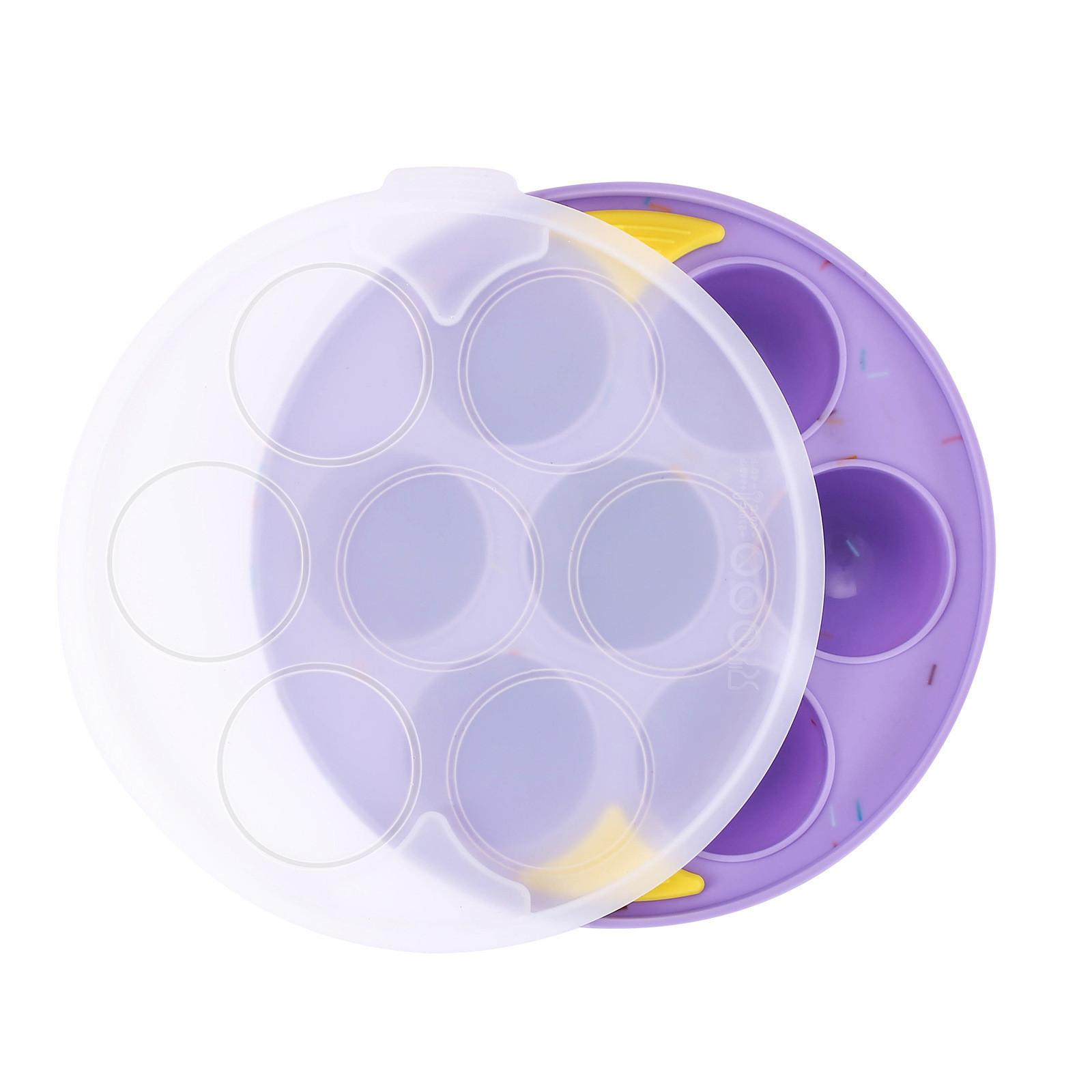 

Силиконовая форма для торта с 7 полостями, аэрогриль, формы для кексов, форма для выпечки в микроволновой печи, антипригарная форма для выпечки в аэрогриле, кухонные инструменты для торта