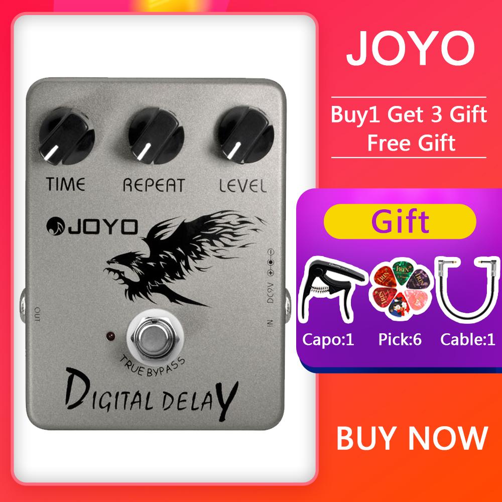 JOYO JF-08 Digital Delay Guitar Effect Pedal Classic Slap Back Echo Full Bypass Wiring True Digital Delay Effect Guitar Pedals