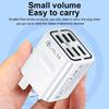 6-Port USB Charger Mobile Phone Fast Charging Wall Adapter for iPhone Xiaomi Samsung Huawei US/UK Plug