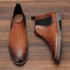 40 ~ 46 Chelsea Stiefel Männer 2024 Marke Bequeme Mode Leder Männer Stiefel #KD136