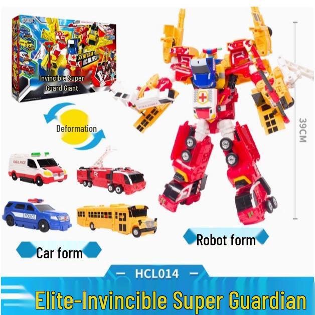 Kabo Car Invincible Super Guardian Transforming Robot Bus Toy